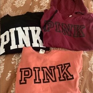 Pink sweater bundle of 3 size XS